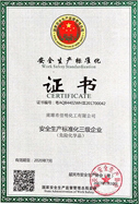 安全标准化证书